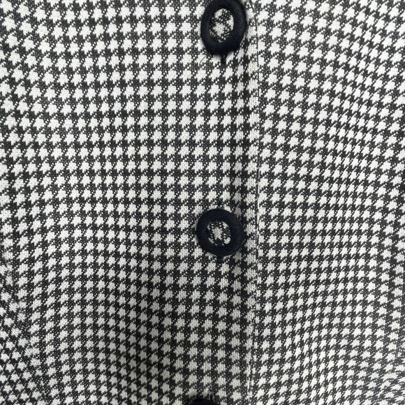 BCBG Paris Sleeveless Houndstooth Below the Knee 1950's Style Dress Size 6 - Picture 4 of 7